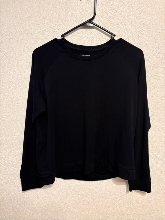 cozy earth Tops - Cozy Earth Black Long Sleeve Crewneck Sweatshirt Size L
